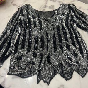 Vintage sequins top